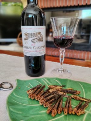 Atelier dégustation d’insectes insolite Ver(re)&Vins au Château Champion le 19 juin 2021 à 16h30
